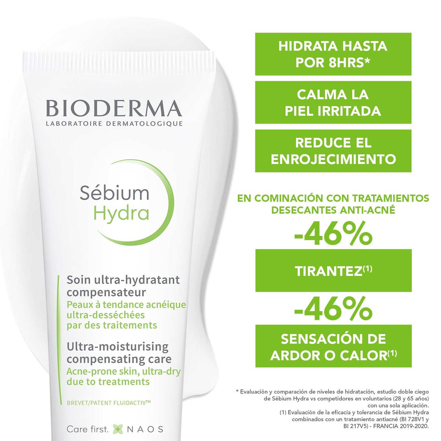 BIODERMA, BiPack Sébium Hydra, Crema Facial Hidratante Restauradora, Skincare Piel Grasa, Acción Hidratante por 24 Horas
