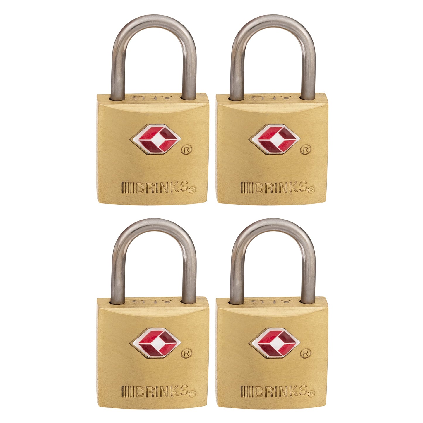 Brinks 171 - 20471 latón macizo Keyed Lock (4 unidades), 22 mm