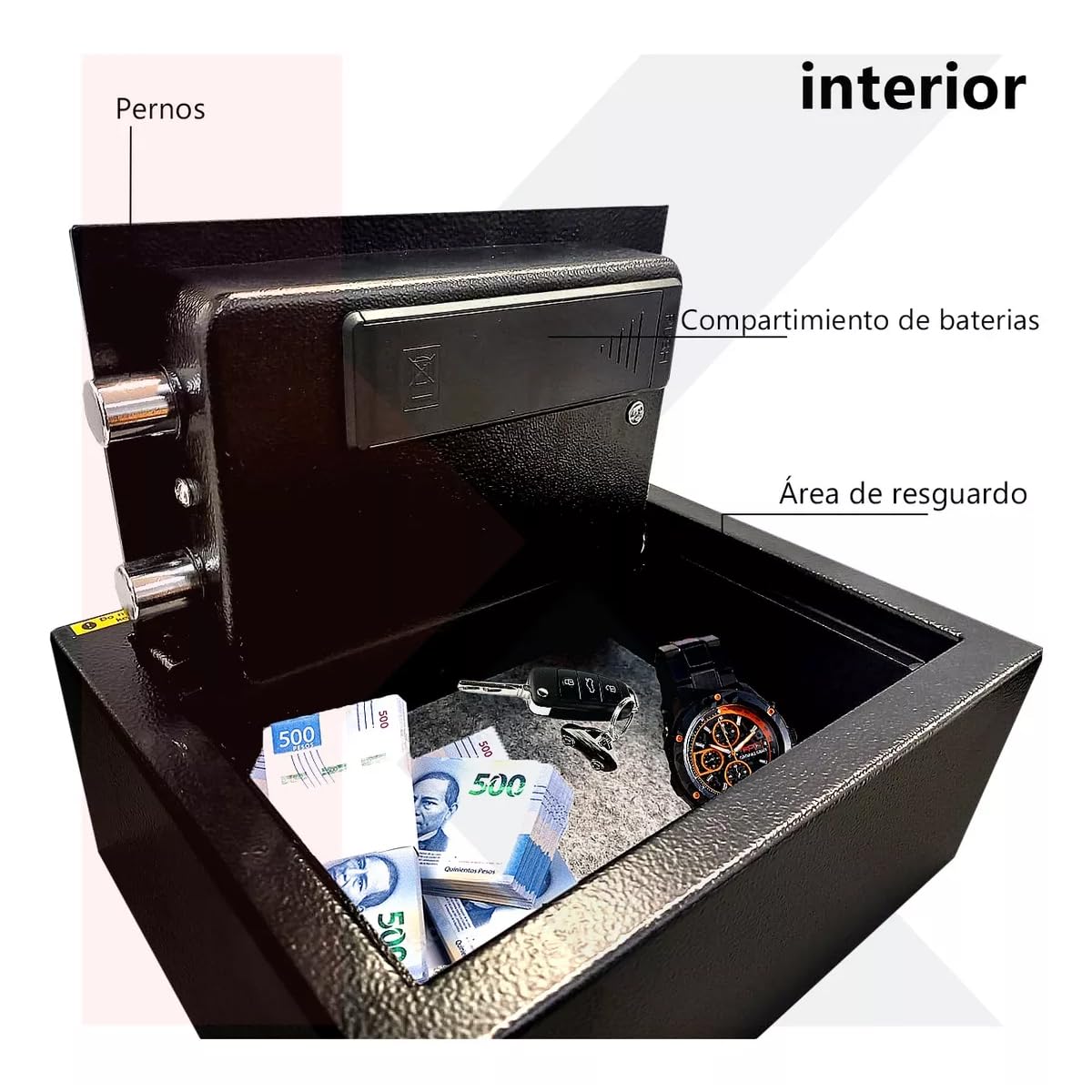 Kishnell | Caja Fuerte De Seguridad Para Cajon Numerica Electronica De Piso
