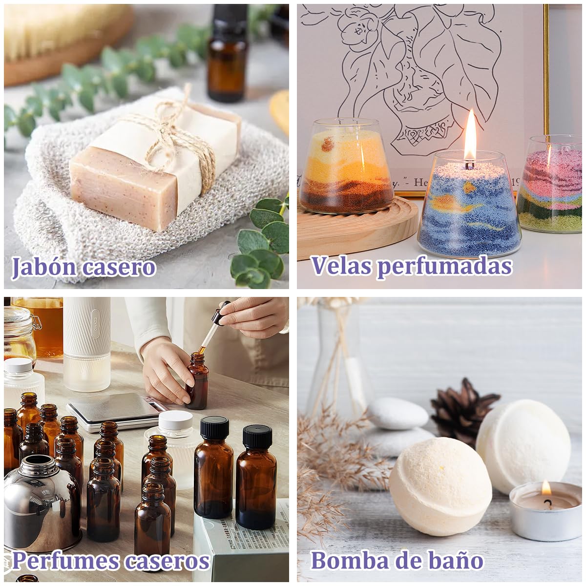 Aceite Esencial EASYTAO Lavanda Puro y Natural 100ml con Gotero de Vidrio para Aromaterapia