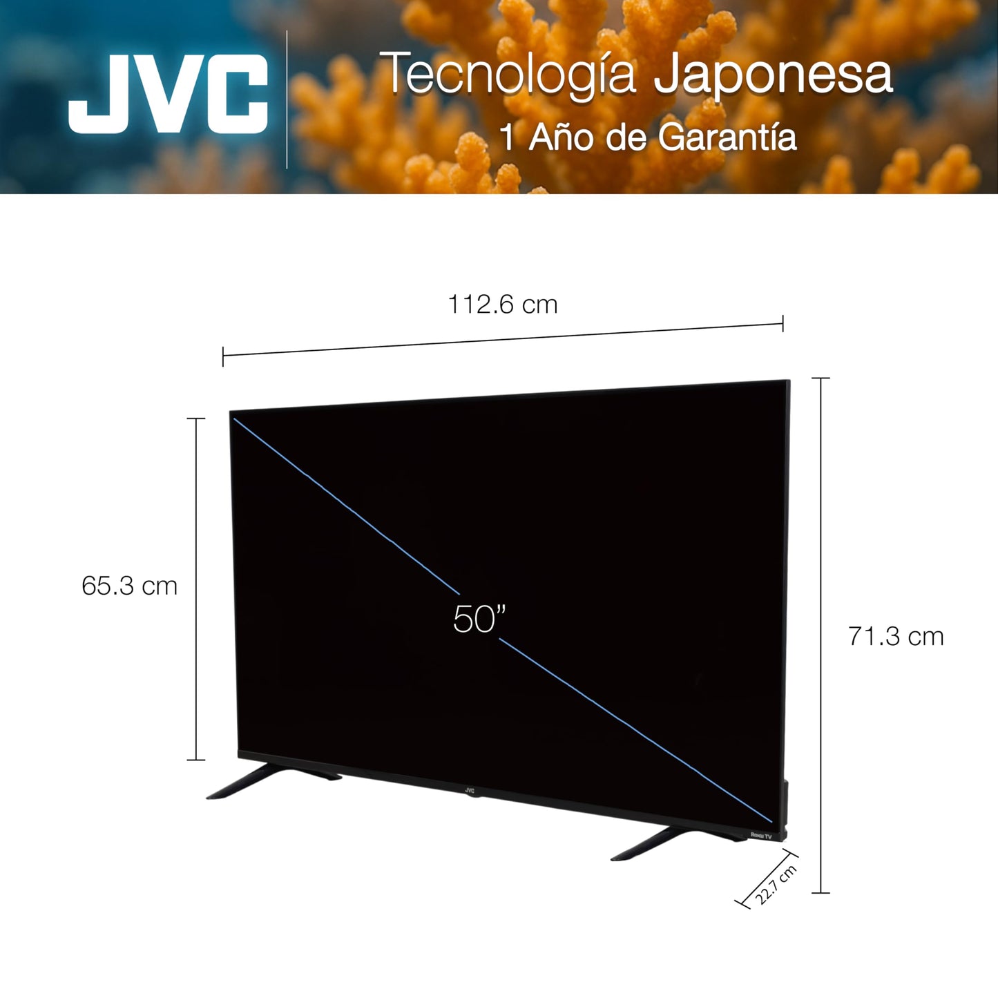 JVC Pantalla 50" LED Smart TV 4K Ultra HD SI50URF
