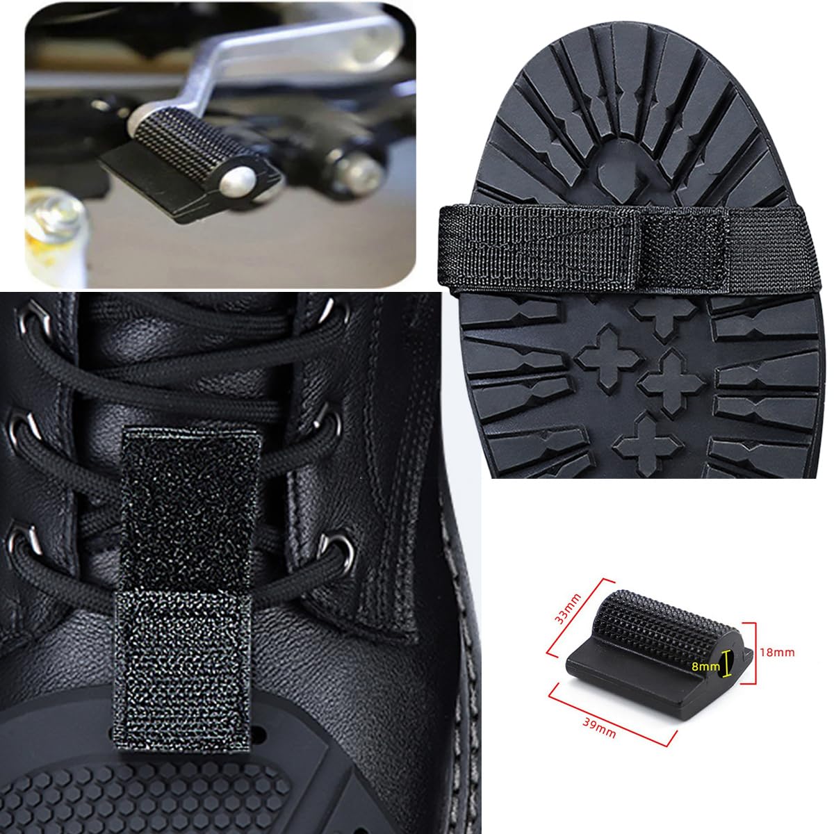 LOZAFOT Accesorios Para Motocicleta, Accesorios de Cambio de Marchas para Zapatos Protector de Botas de Motos, Antideslizante Protector Bota Moto, Calzado Moto Cubre Zapatos Goma Cambio Motocicleta