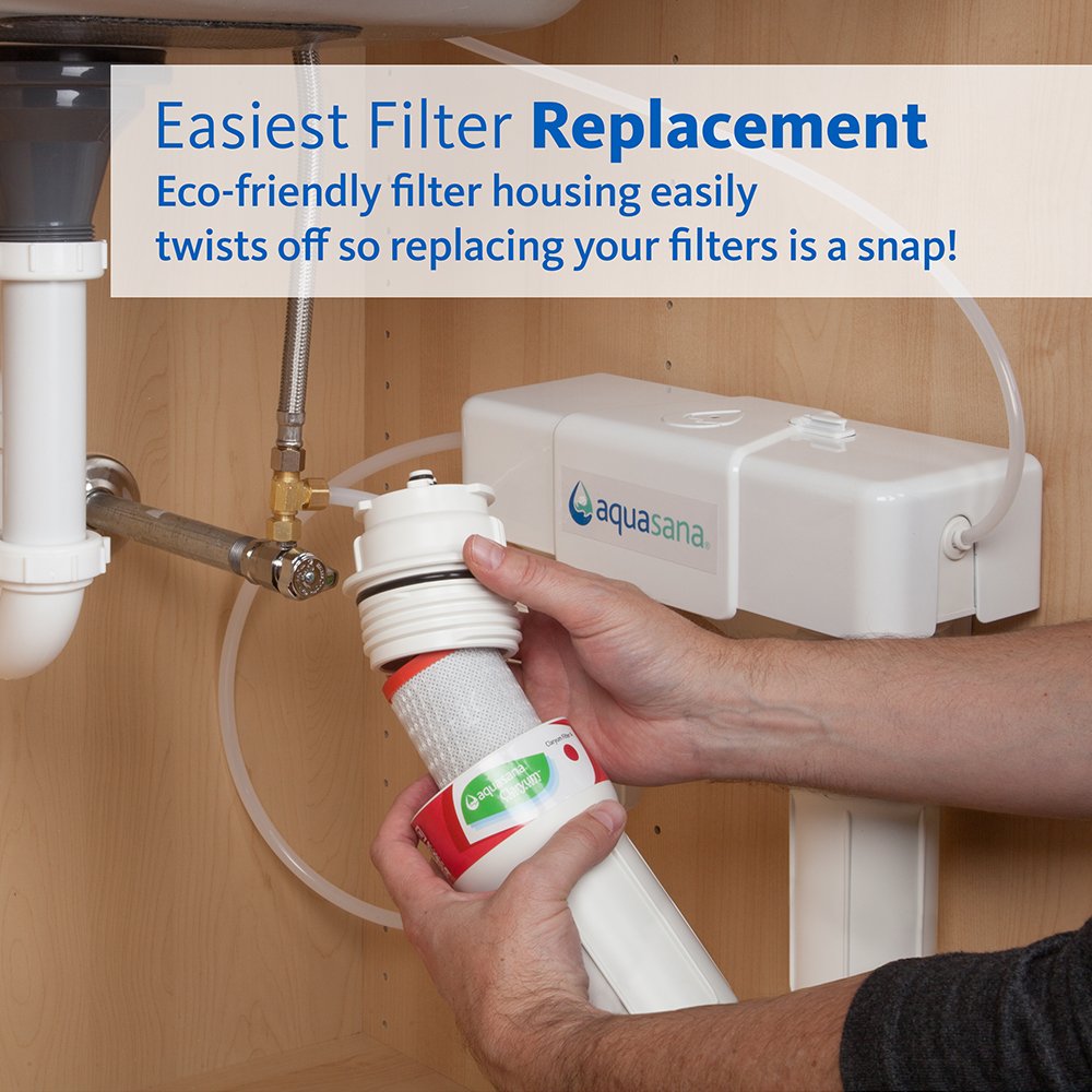 Aquasana AQ-5300+R - Cartrices de repuesto para filtro de agua debajo del fregadero (3 etapas)