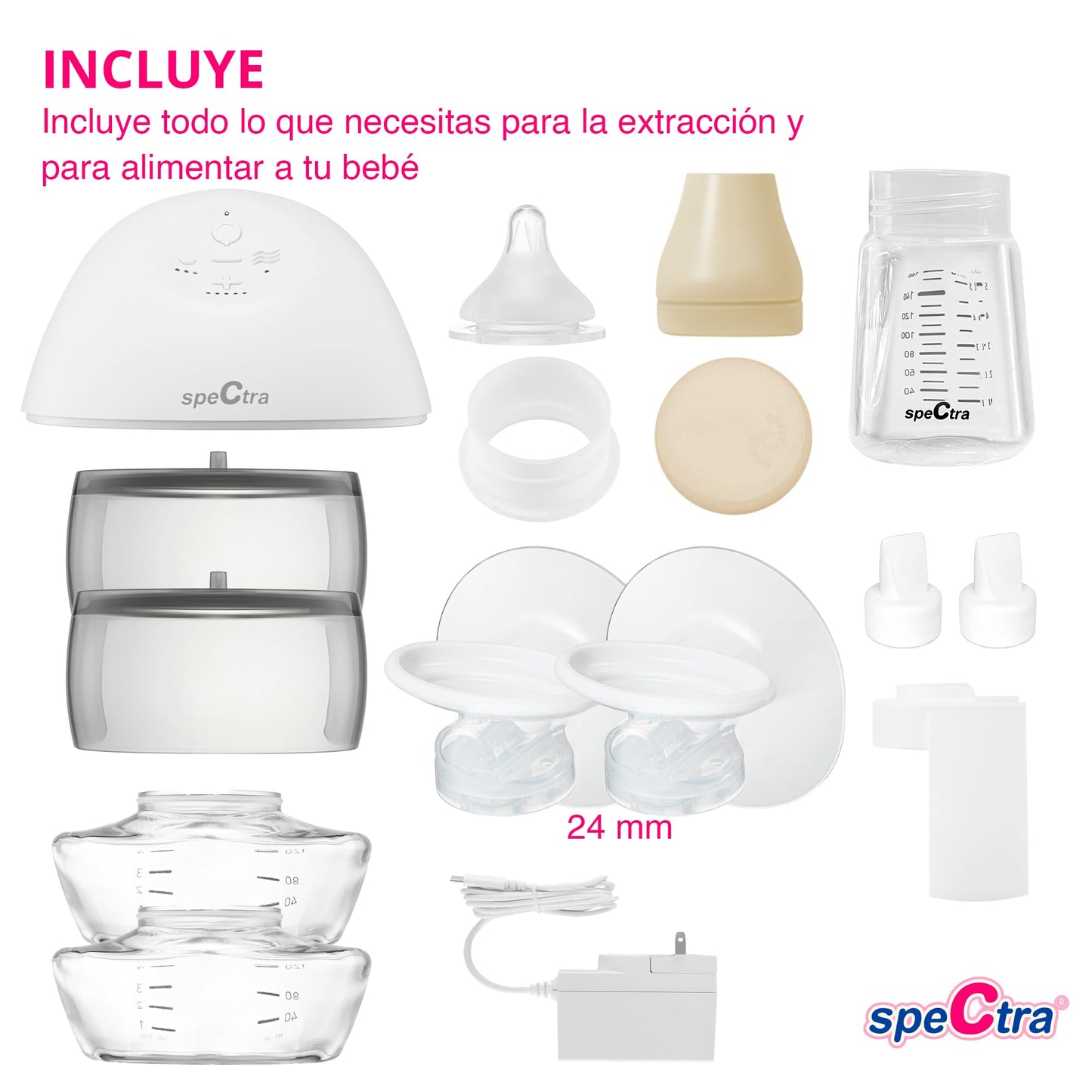 Extractor de Leche Eléctrico Spectra Inalámbrico Manos Libres Original