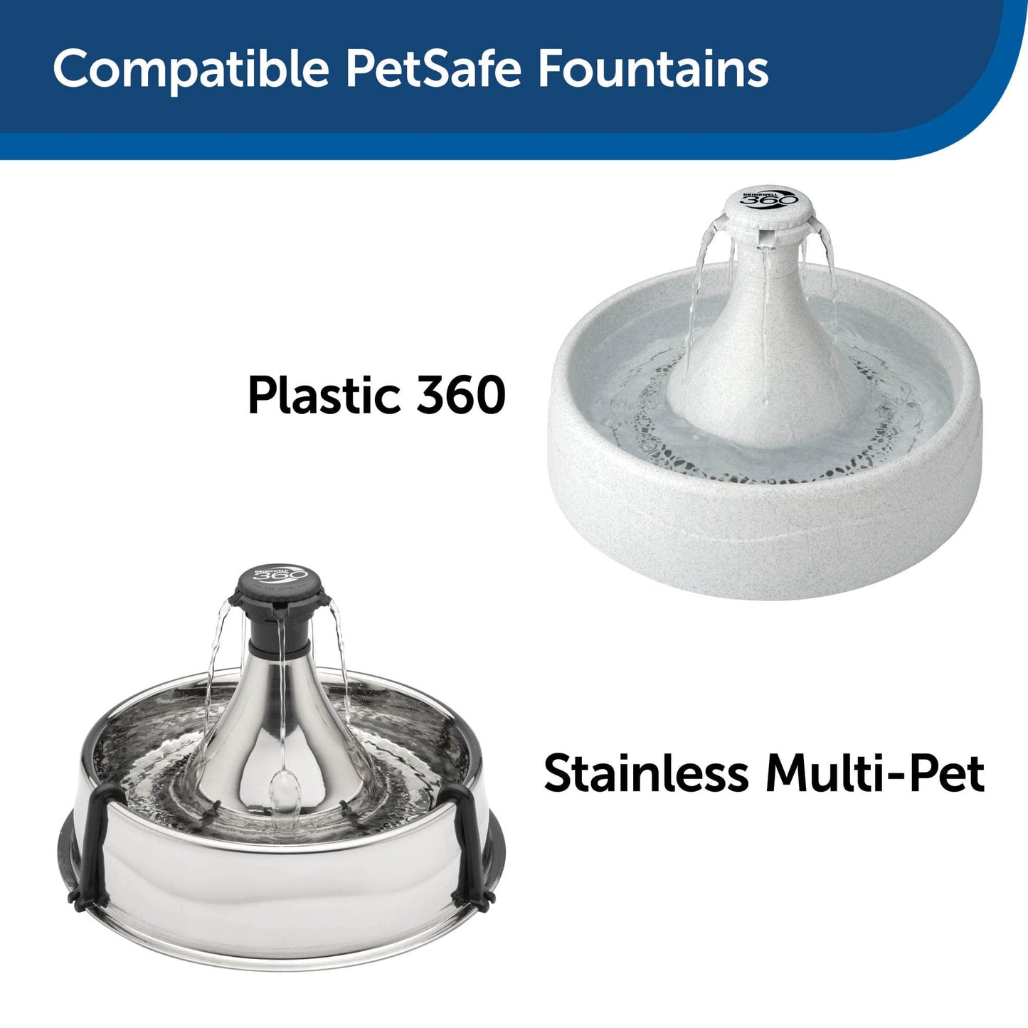Filtros de Carbón Premium PetSafe Drinkwell 360 para Fuente de Agua de Perros y Gatos Paquete de 12