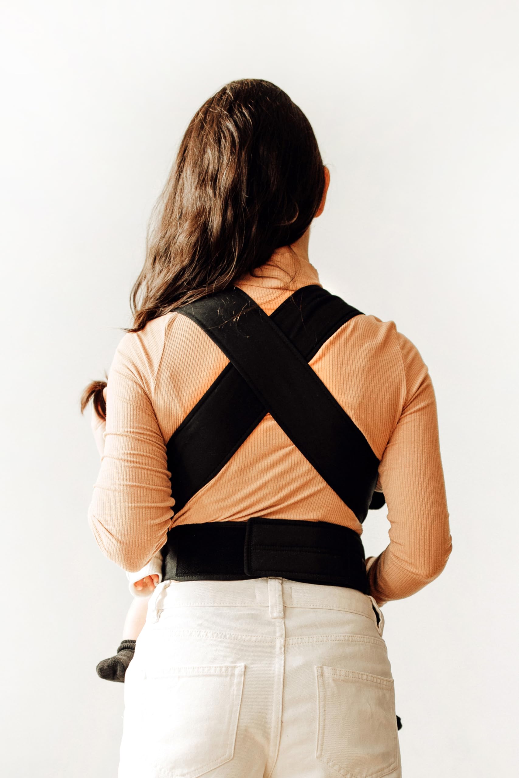 Portabebés Marsupi Classic Negro Black Ajustable de Algodón Orgánico Talla L