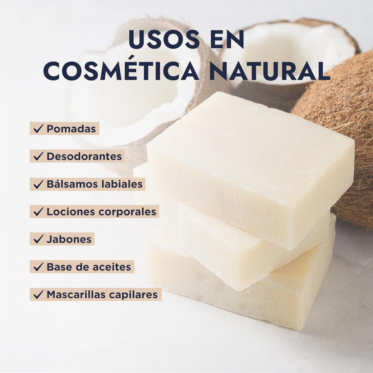 Lúdika | Aceite de Coco Crudo 500 g | Prensado en Frío 100% Puro | Hidratante Piel y Cabello | Anti Frizz y Brillo | Uso Cosmético