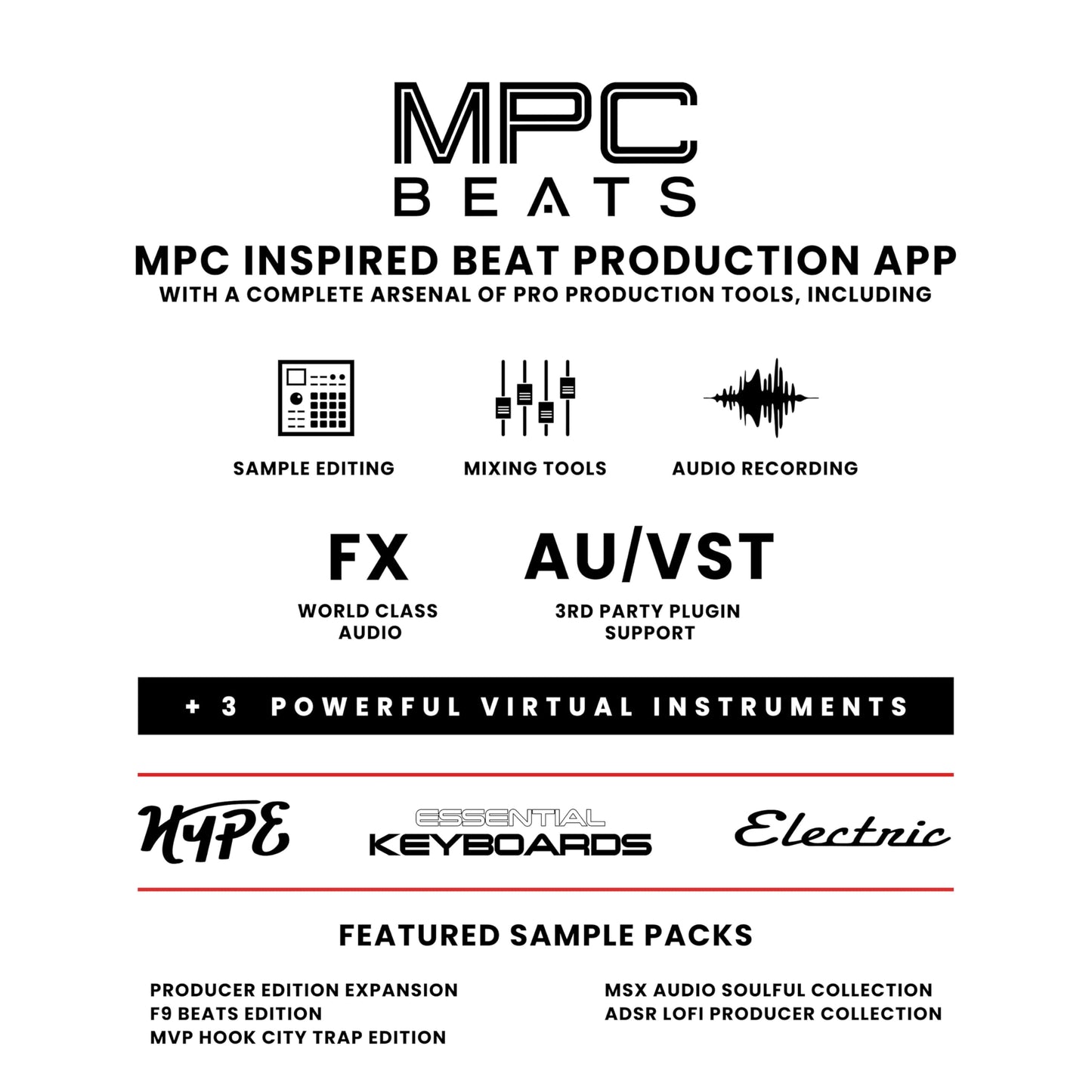 Akai Professional MPK Mini MK3 - Teclado Controlador MIDI USB de 25 Teclas con 8 Drum Pads, 8 Perillas, Software de Producción Musical y Native Instruments Sound Package (NKS Integration)