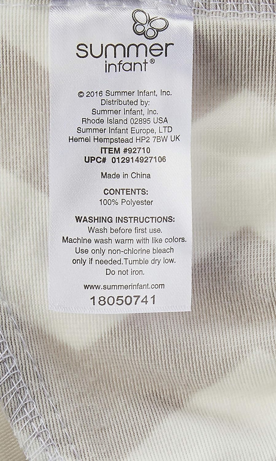 Funda para Cambiador Summer Infant Rayado en V