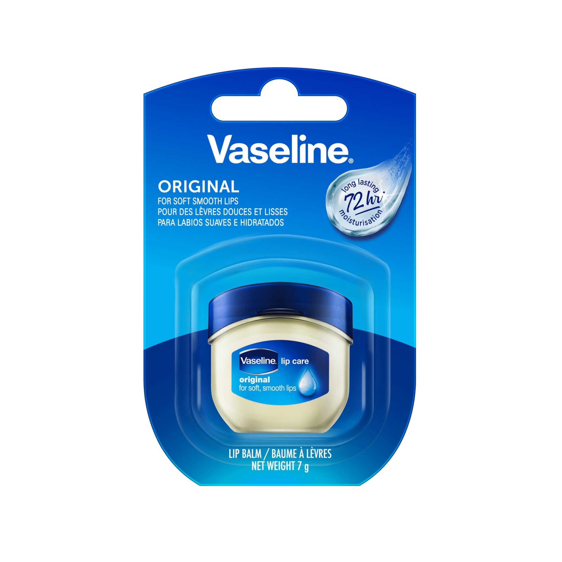 Vaseline - 2 Pack Bálsamo para Labios Mini Tarro HIDRATACIÓN DURADERA, (7 g. c/u), Original