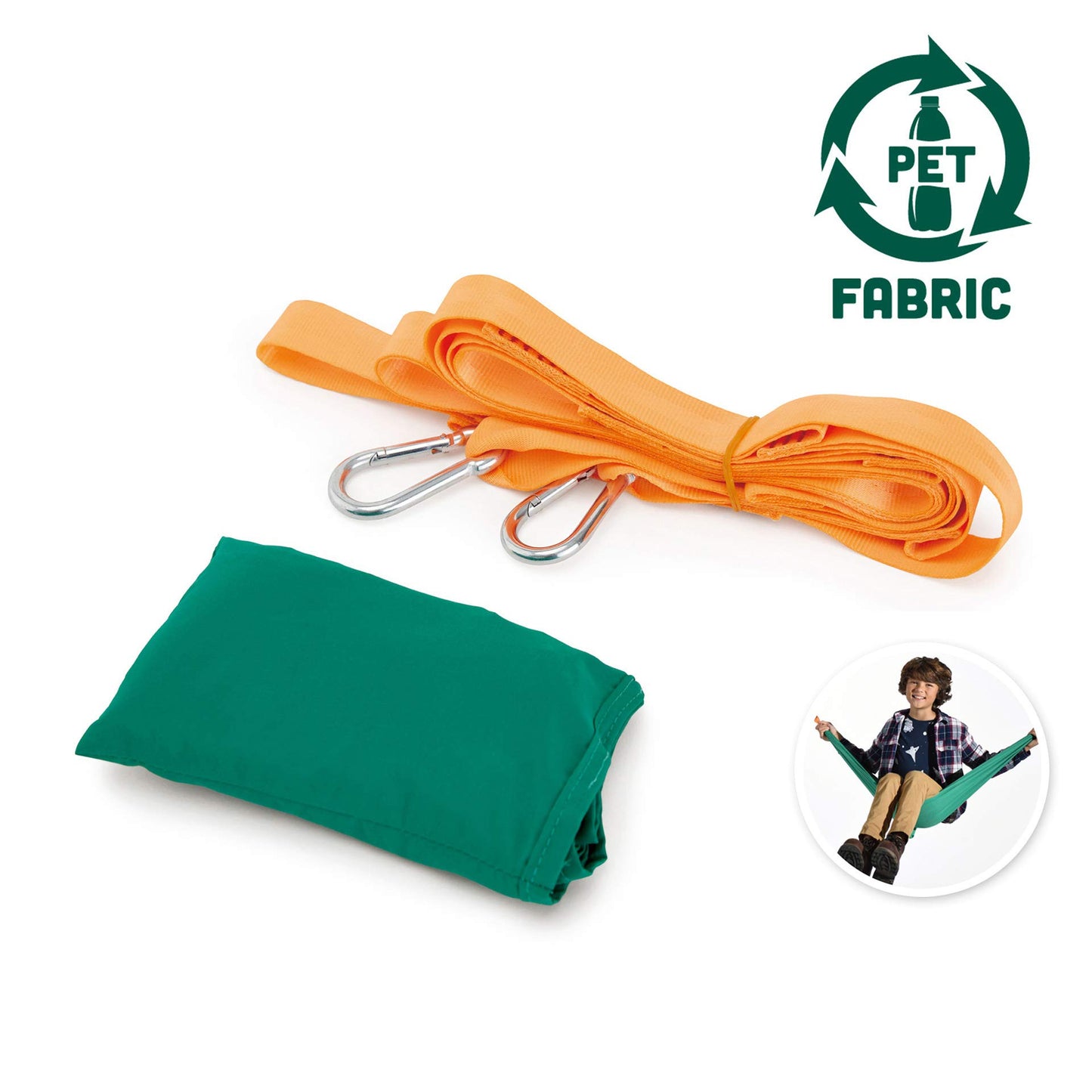 Hape Pocket Swing| Hamaca portátil Verde para niños, Silla oscilante para niños al Aire última intervensión, Mecanismo de fácil fijación para niños a Partir de 5 años, Capacidad de Peso de 200 Libras