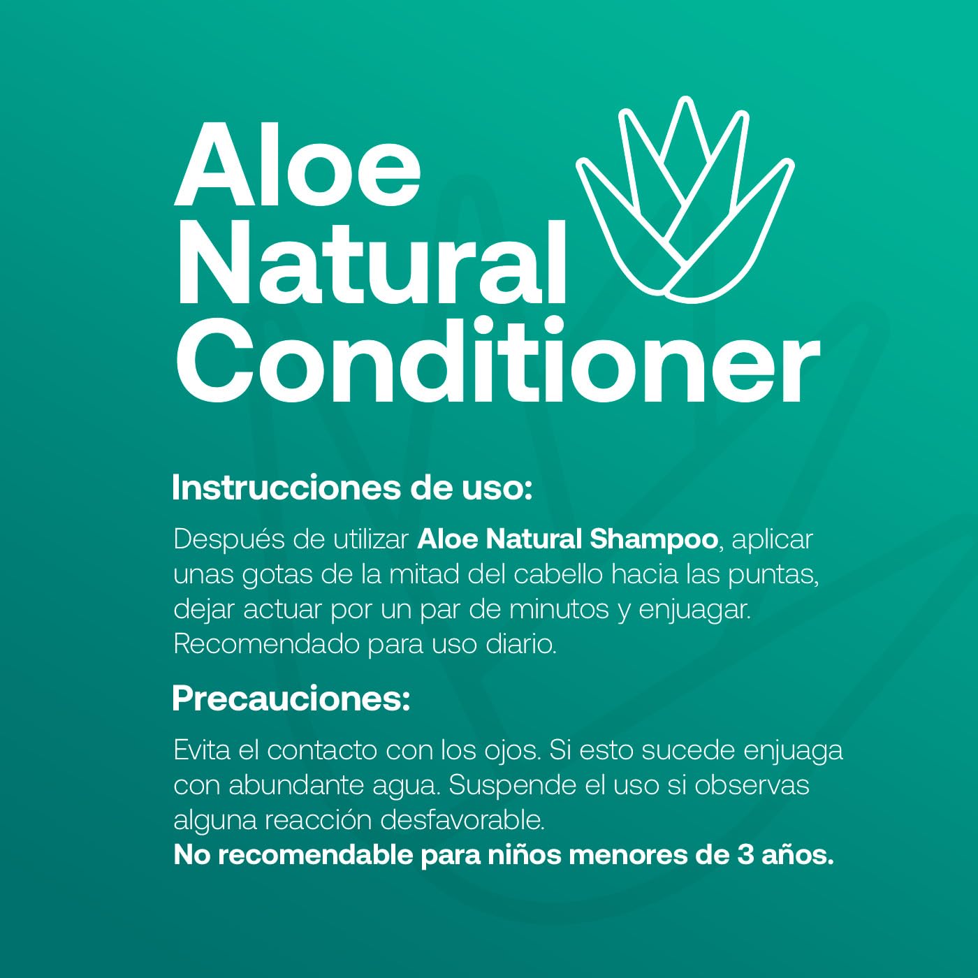 Acondicionador B Life con Aloe 800ml Sin Sulfatos Ni Parabenos Natural
