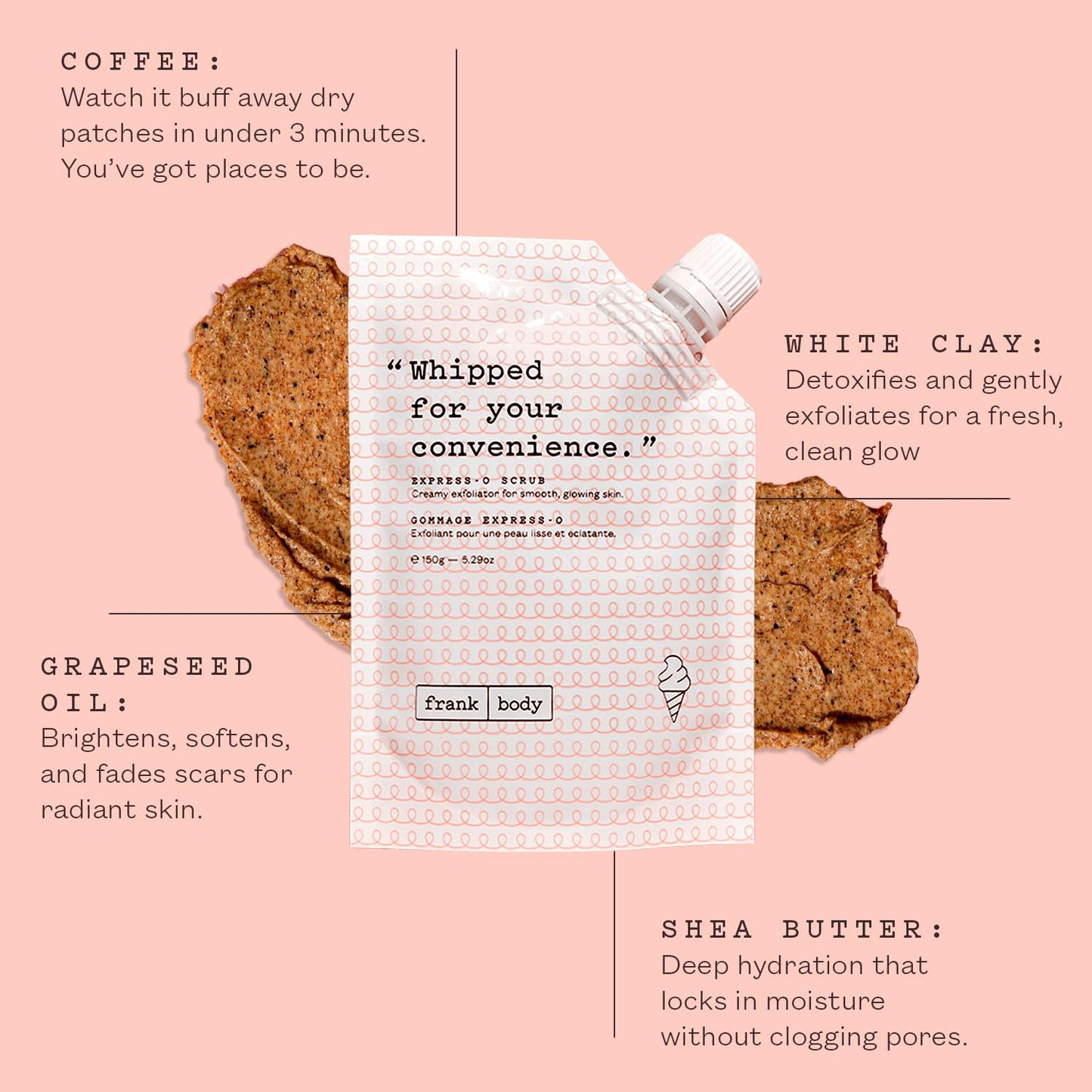 Exfoliante Corporal Frank Body Espresso 5.59 oz