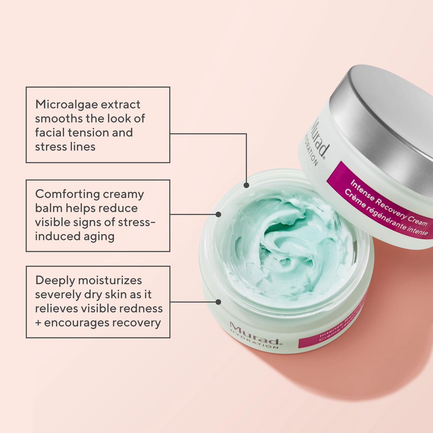 Murad Hydration Intense Recovery Cream - Deeply Moisturizes Severely Dry and Stressed Skin - For Face and Eyes, 1.7 Fl Oz#