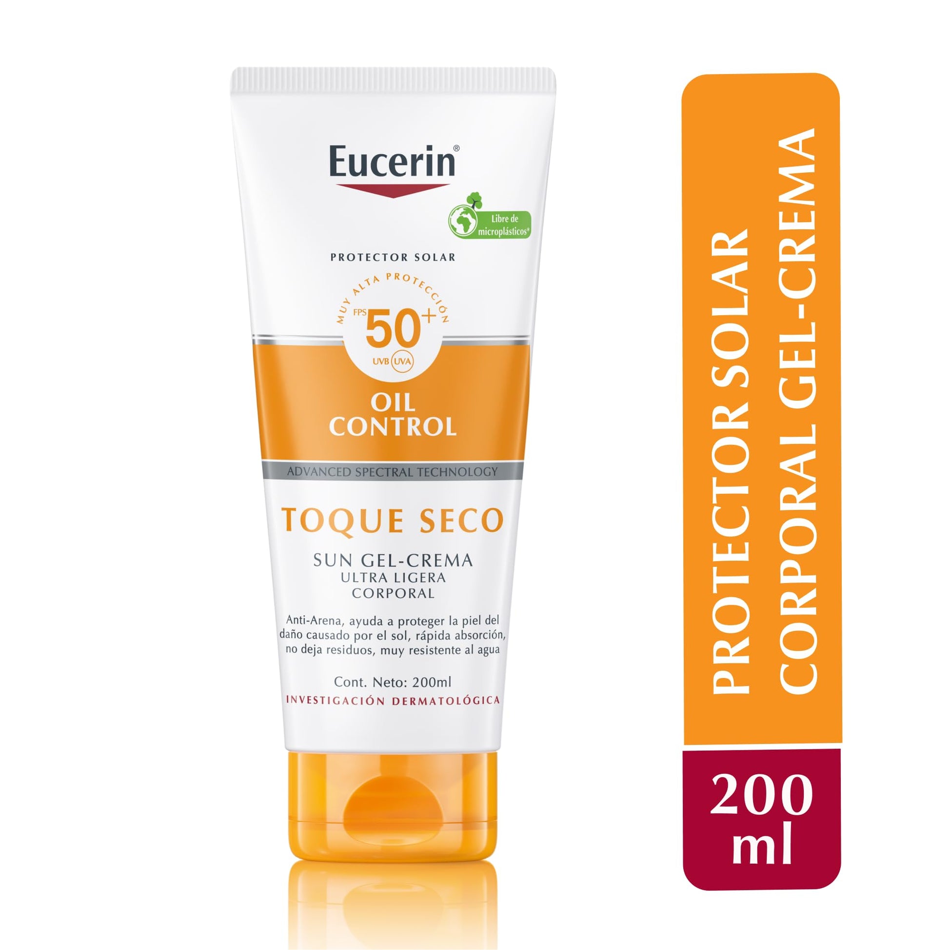 Eucerin Toque Seco FPS 50+ 200ml | Protector Solar Ideal Piel Mixta