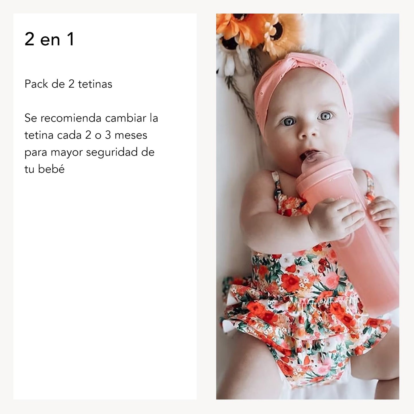 Juego de 2 Tetinas de Silicona Anticólicos Twistshake Transparente para Bebés Mayores de 4 Meses