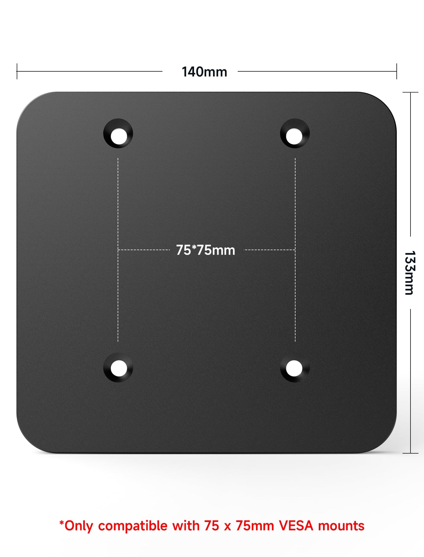 Adaptador VESA Magnético JSAUX para Monitor Portátil Dual Pantalla FlipGo 13.5", 15.6" y 16", Solo compatible con montajes VESA de 75 x 75 mm