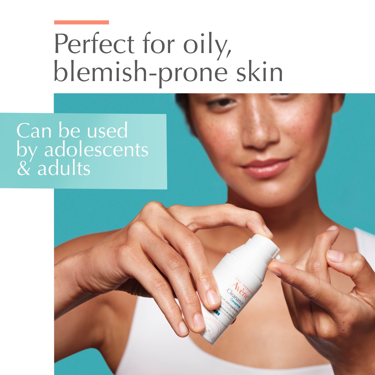 Eau Thermale Avene - Cleanance Concentrate Blemish Control Serum - Minimizes Appearance of Blemishes & Non-comedogenic - Long Lasting Results - Airless Pump, 1 fl.oz.
