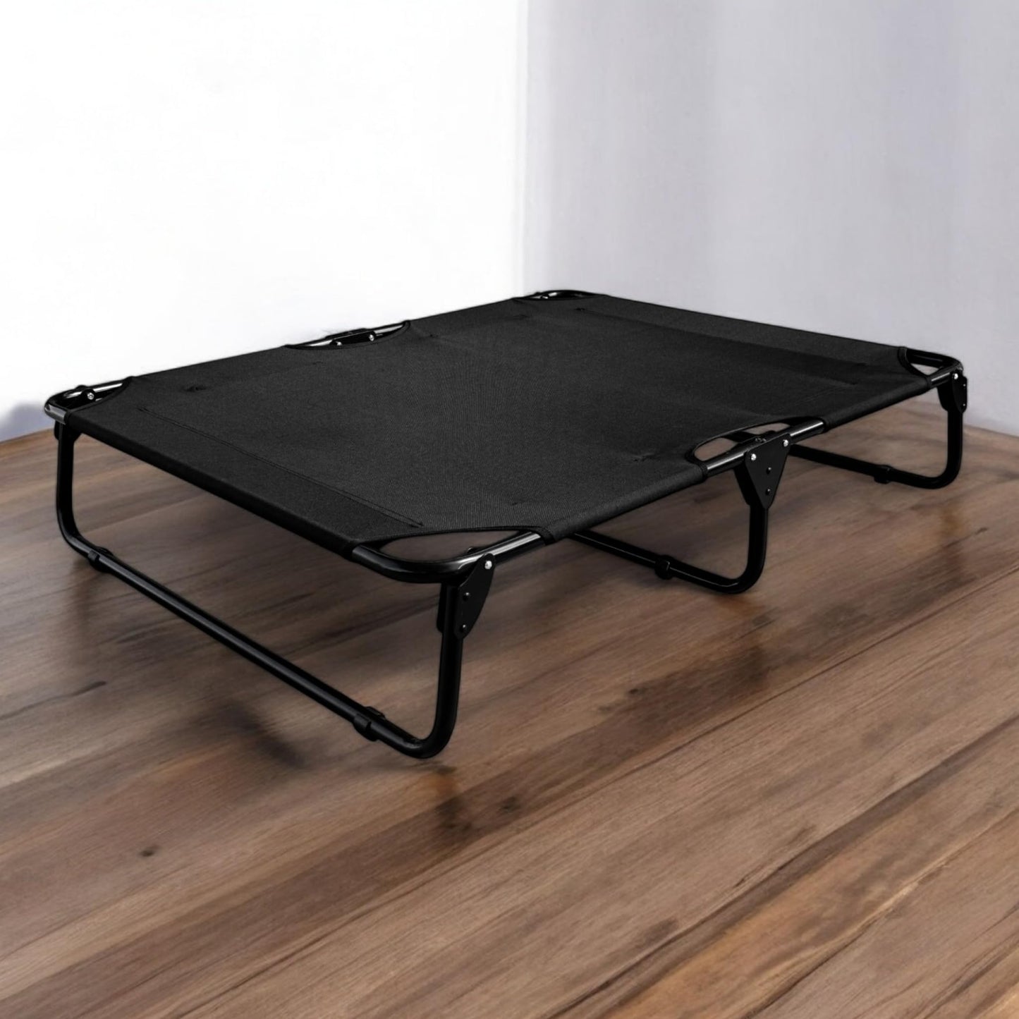 Cama Elevada para Perro PEGASO Negra tamaño Extra Grande Transpirable y Lavable