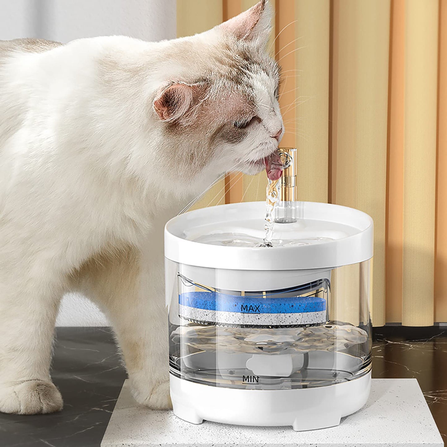 Dukars Filtros de fuente de agua para gatos, 16 piezas, 1.5 L