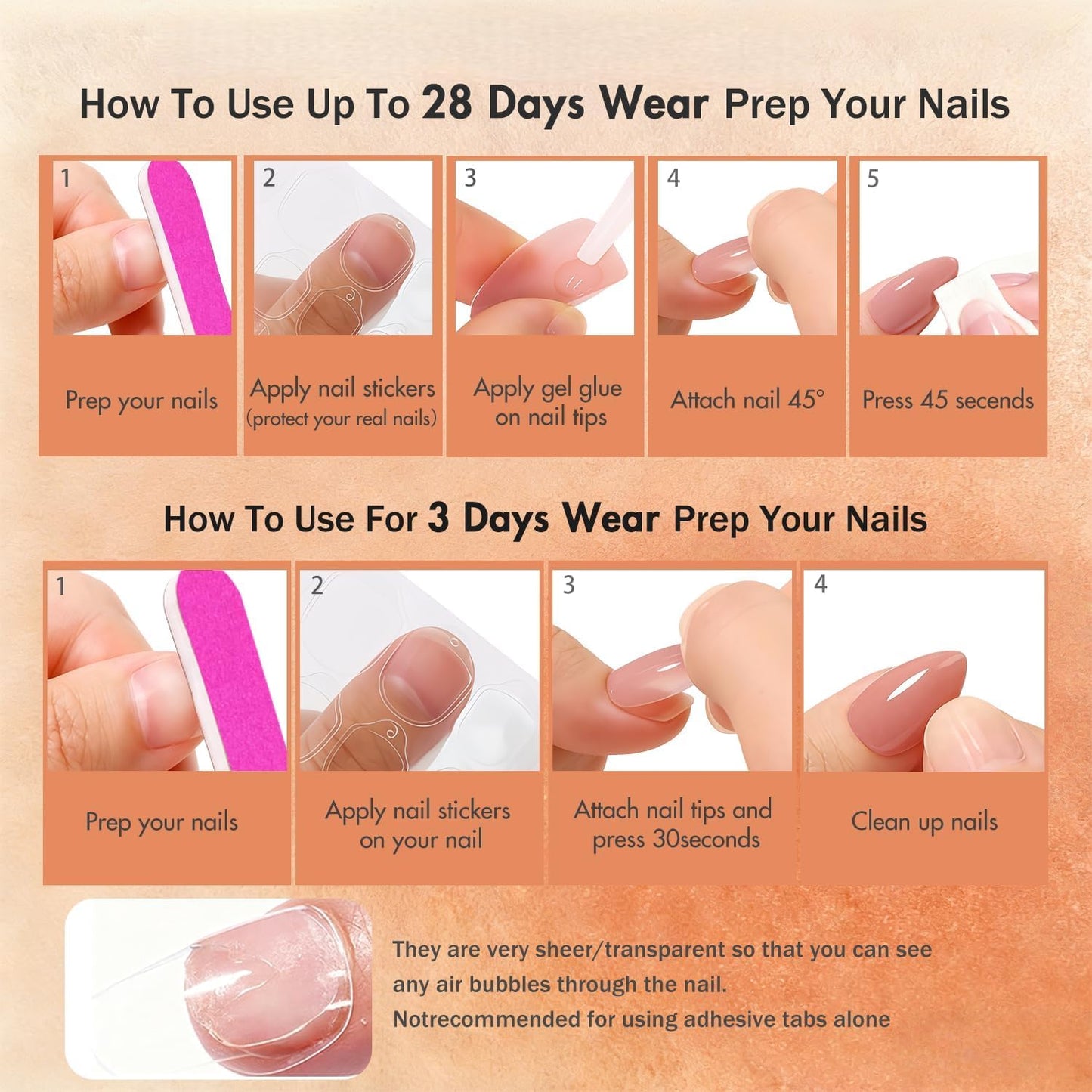 SXVME Uñas postizas cortas almendradas color rosa nude cromado, uñas postizas lindas con acabado brillante y diseño de espejo, uñas postizas stiletto con purpurina brillante, uñas de gel.
