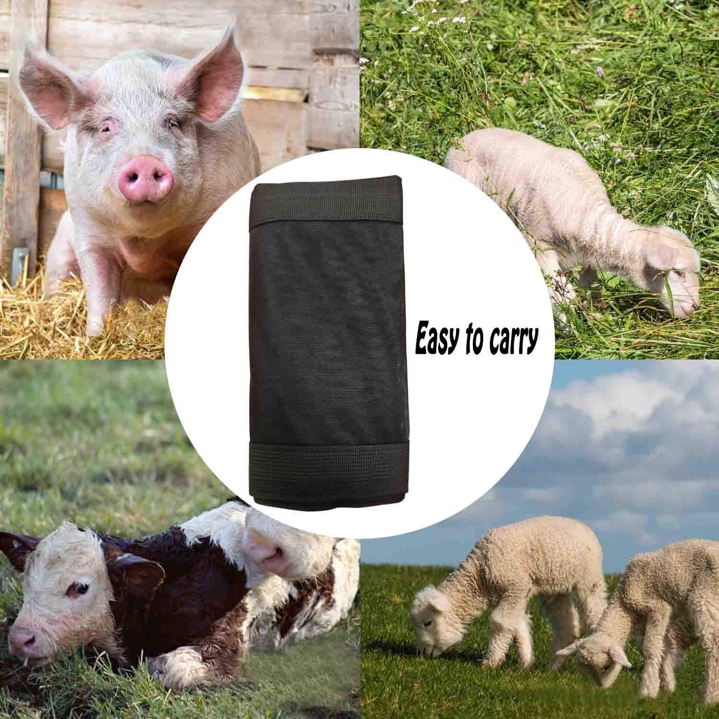 GABraden Eslinga de Pantorrilla para Pesar Animales pequeños, Correa de Ganado, báscula para Colgar, báscula de Pantorrilla para Colgar báscula de Peso
