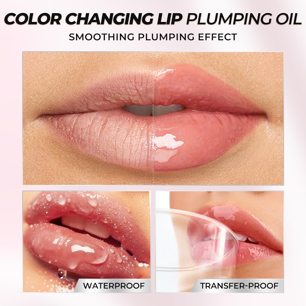 SACE LADY Aceite Labial de Color, Aceite Labial Hidratante Femenino, Esencia Labial Hidratante no Pegajosa (04, 0.12Oz)