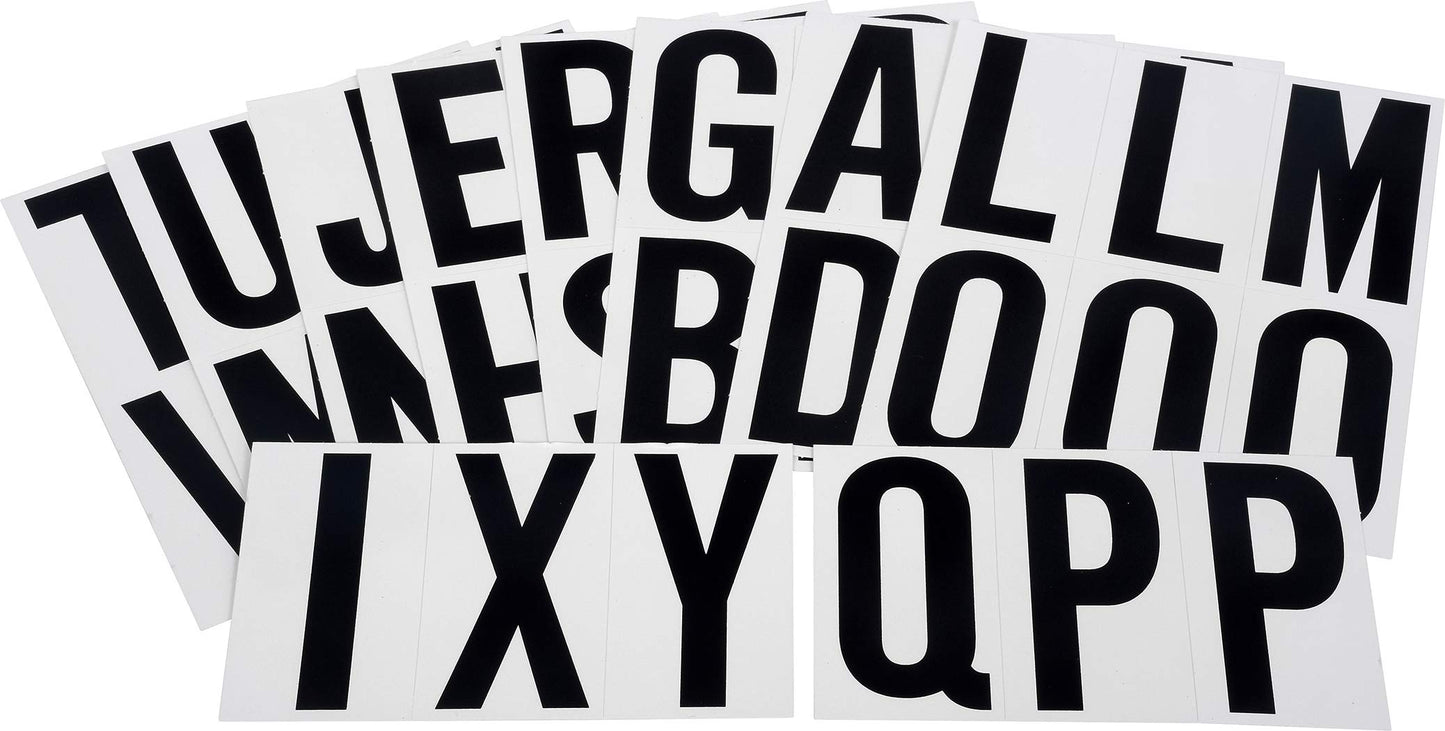 Kit de Letras The Hillman Group Negro Blanco Juego de Letras 5.1 cm 7.62 cm