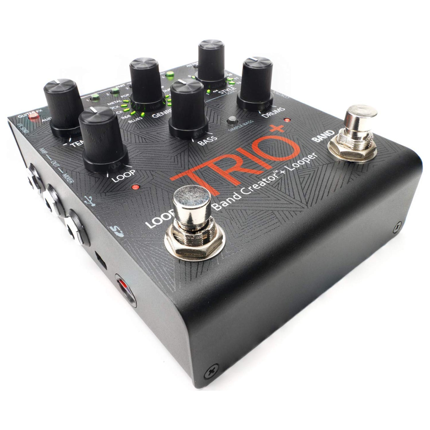 Digitech Trio+ Band Creator + Looper con cables de conexión y fuente de alimentación