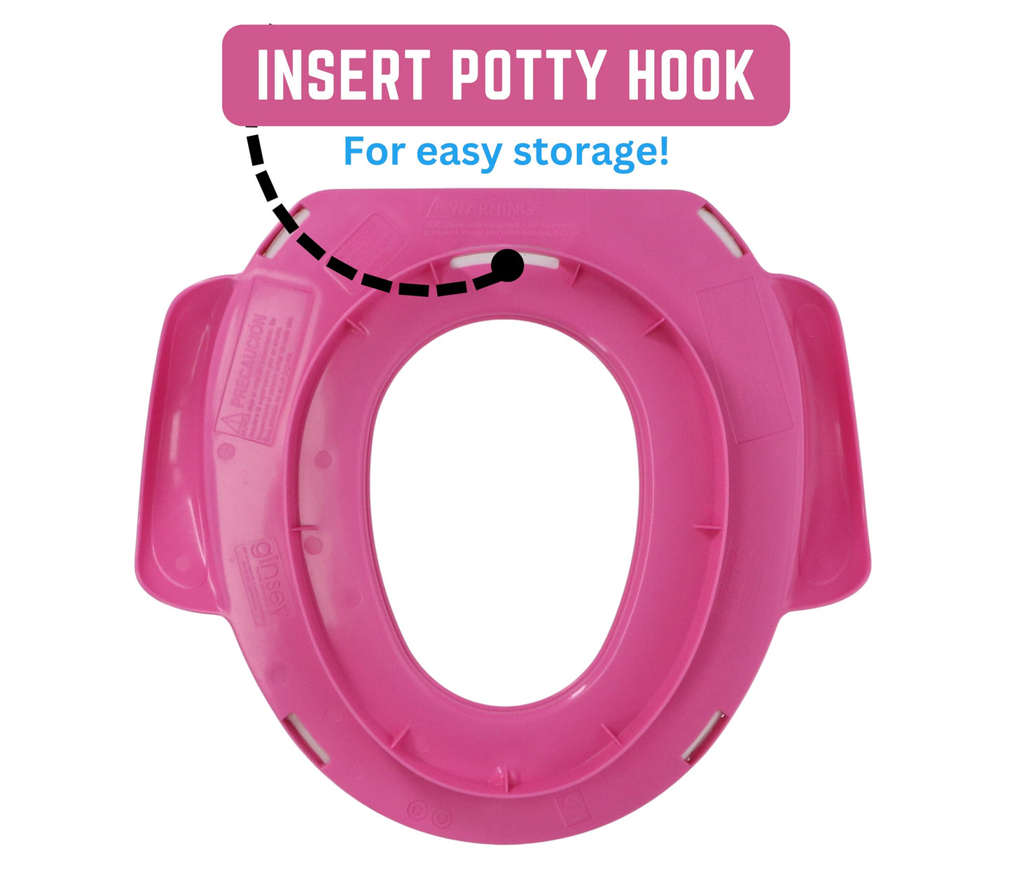 Asiento Blando Universal NBC Trolls en Rosa para Orinal