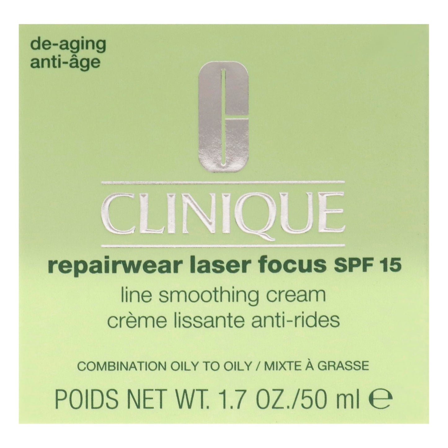 Clinique Repairwear Laser Focus Line Smoothing Cream SPF 15 - Combination Oily to Oily For Women 1.7 oz Cream