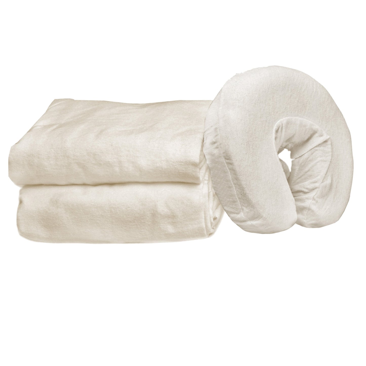 Juego de Sábanas Franela 3 Piezas Master Massage blanco marfil