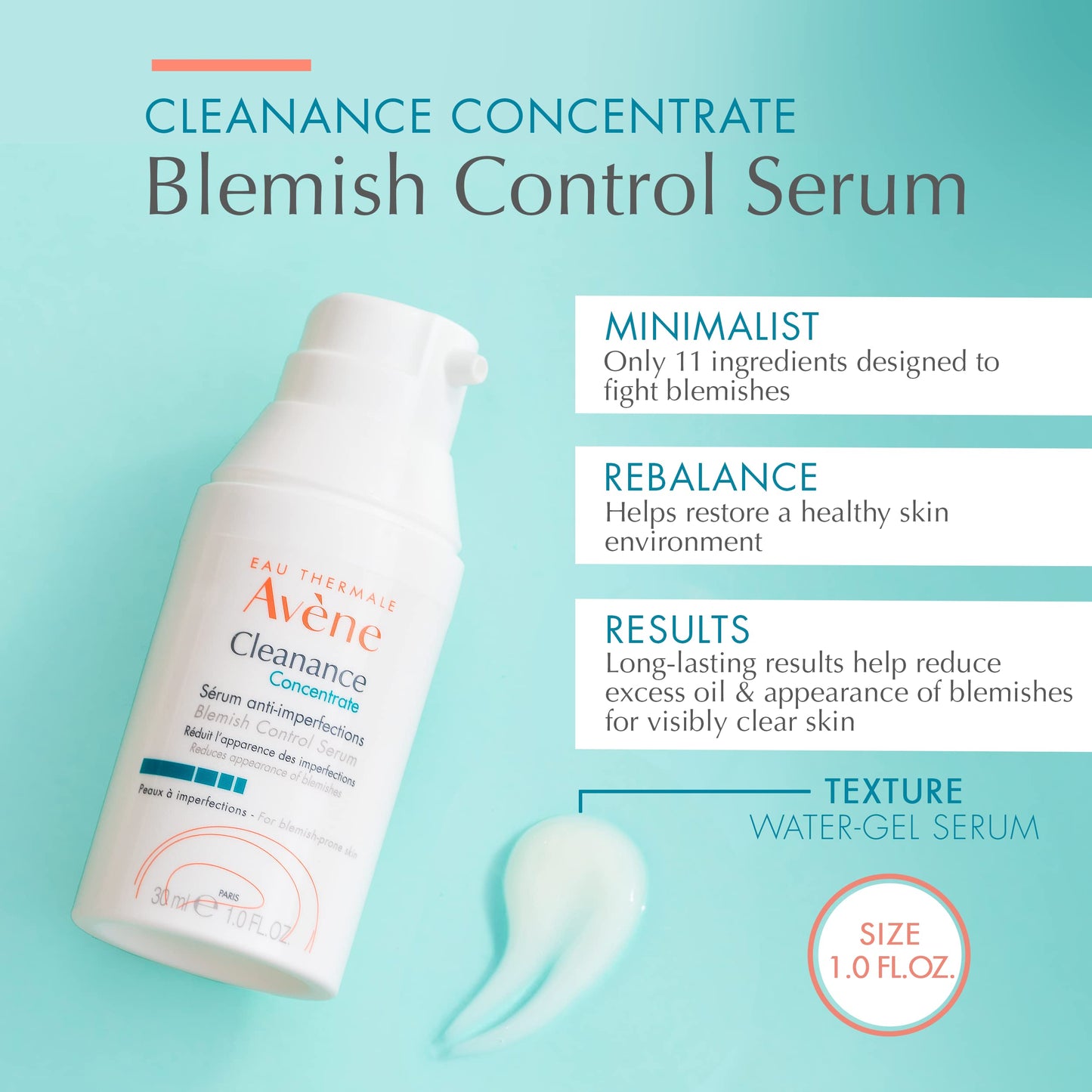 Sérum Control de Imperfecciones Eau Thermale Avene Cleanance en Airless Pump para Mujer