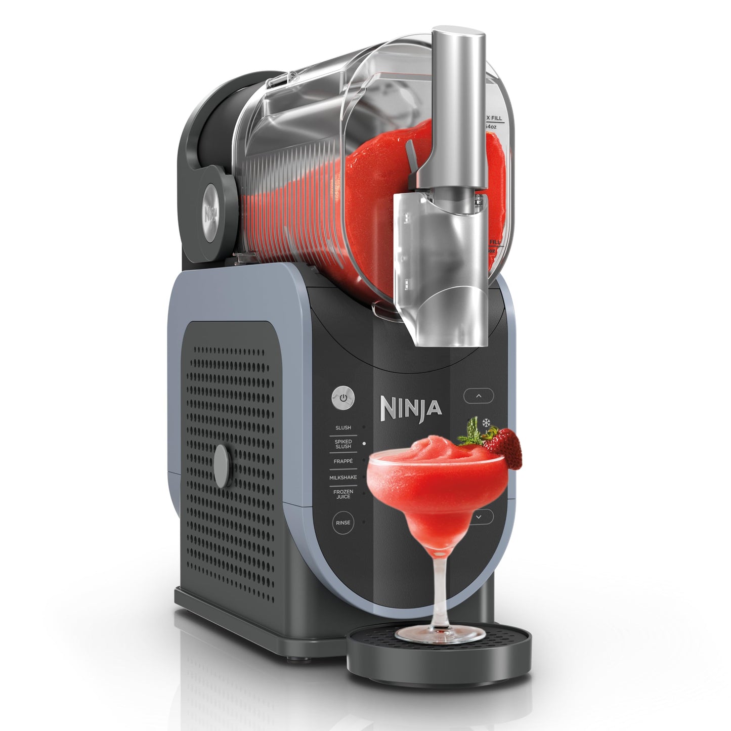 Máquina de Bebidas Congeladas Ninja Negro RapidChill 86 Onzas con 5 Programas Preestablecidos