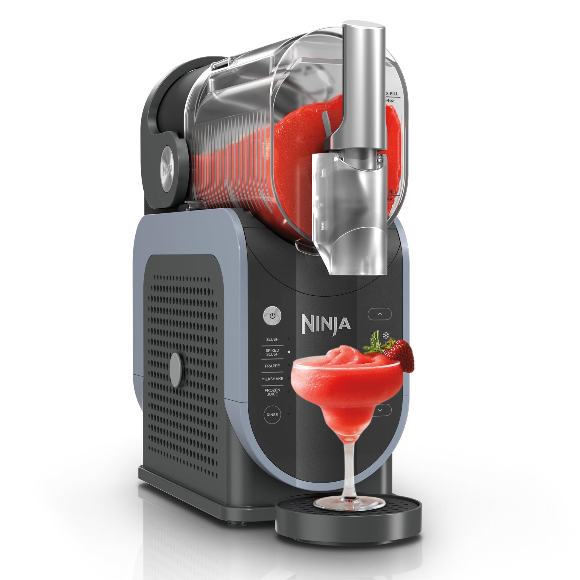 Máquina de Bebidas Congeladas Ninja Negro RapidChill 86 Onzas con 5 Programas Preestablecidos