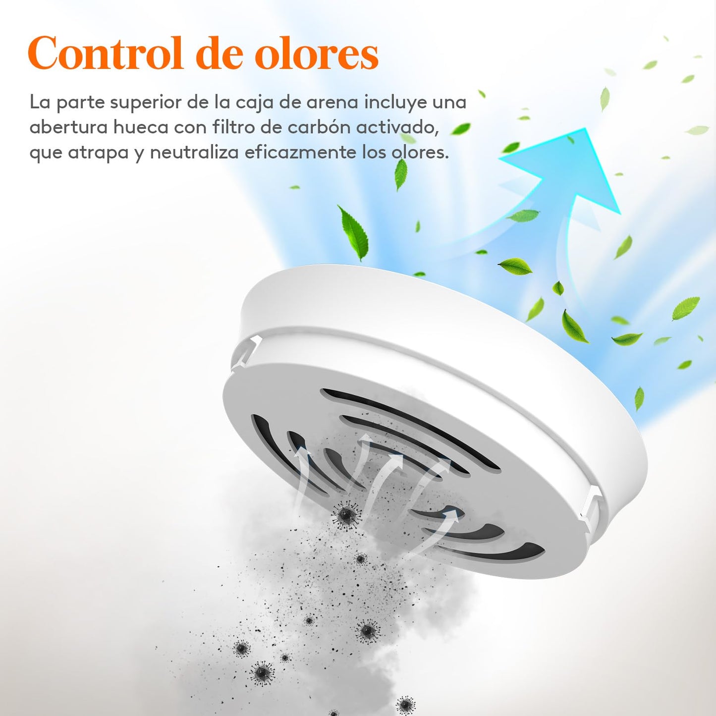 Lifewit Caja de Arena para Gatos con Plantas Ocultas, Plantas Artificiales y Caja de Arena Cerrada para Gatos, ventilación y Filtro de olores, fácil de Limpiar, Color Blanco