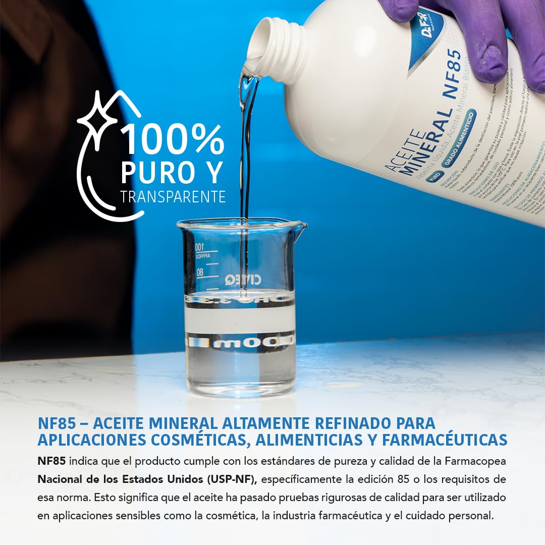 Vaselina Líquida 85 NF USP de 20 Litros - Uso Profesional y Limpieza - Dafer Health & Cleaning