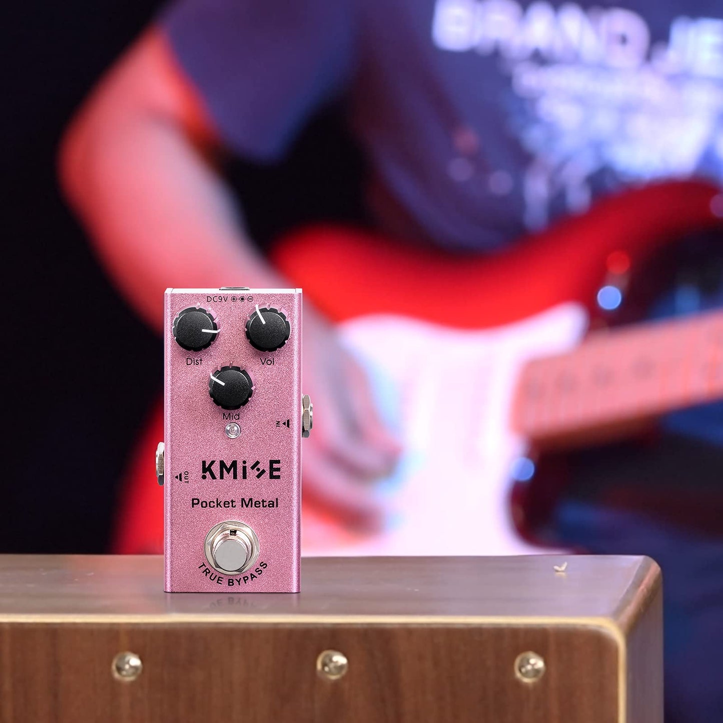 lotmusic Pedal de efectos de guitarra eléctrica Mini tipo único DC 9V True Bypass (Pocket Metal)
