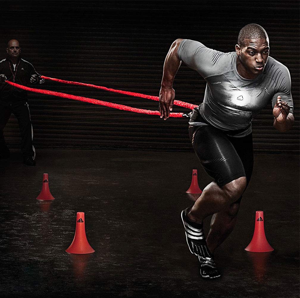 Cuerda elástica YNXing negra de velocidad de aceleración dinámica para entrenamiento de resistencia