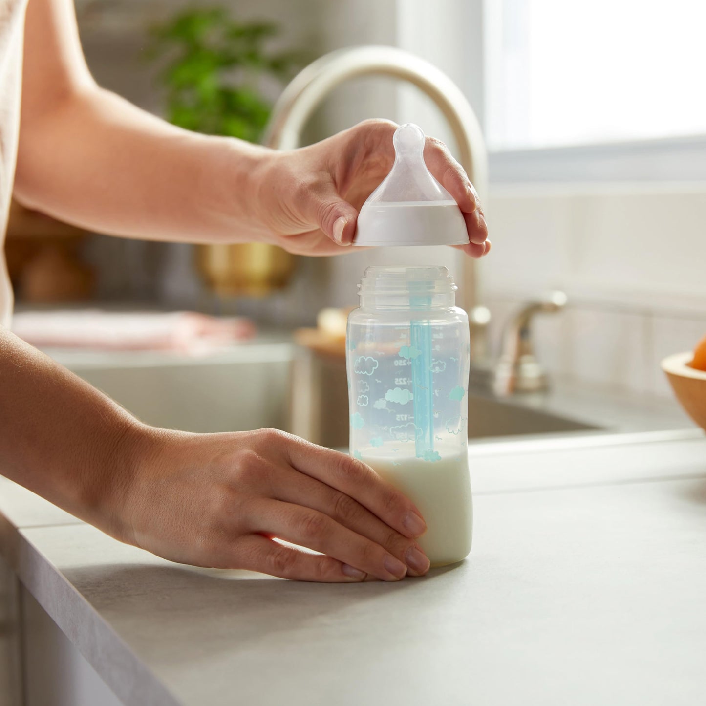NUK Smooth Flow Pro - Pezones de repuesto para biberones de silicona, anticólicos, a prueba de fugas, paquete de 2