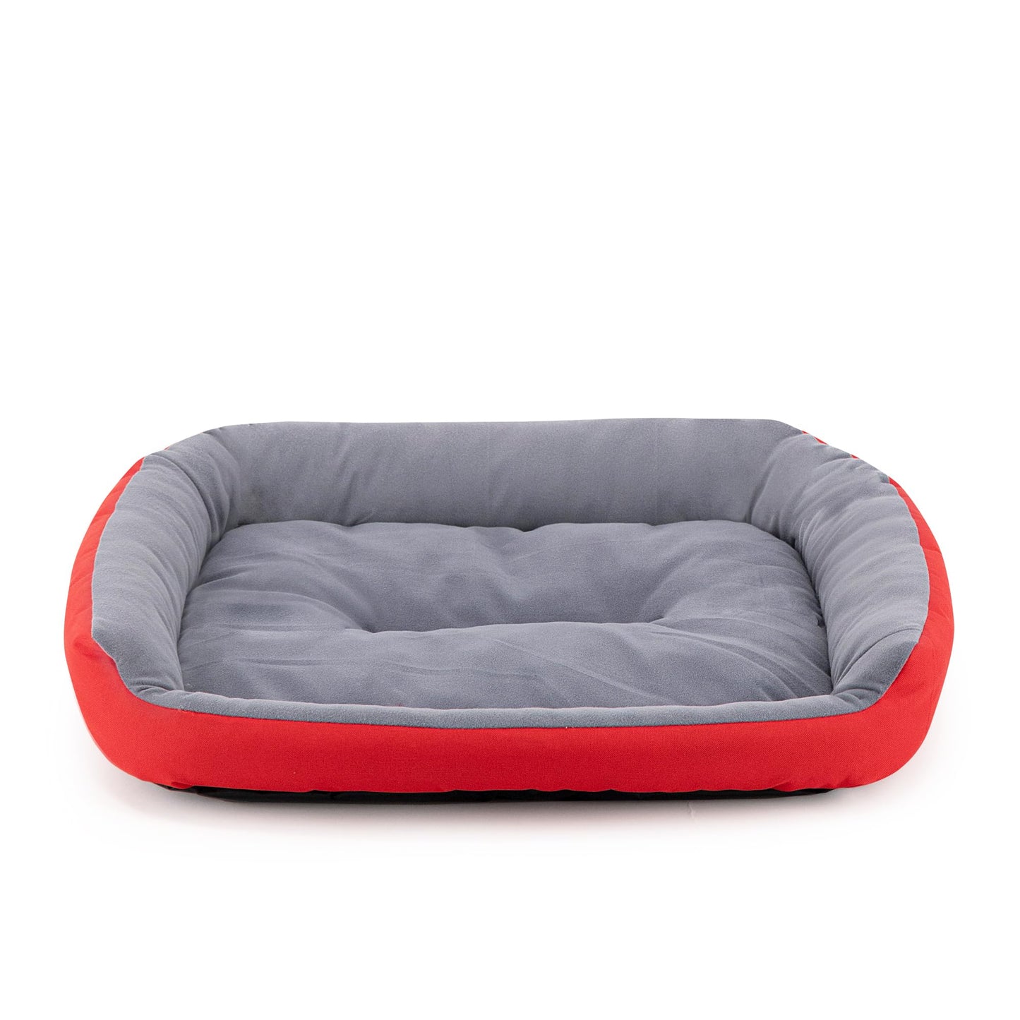 Cama para Perro PETS APPAREL HILLS Rojo Gris Resistente y Confortable con Relleno Suave