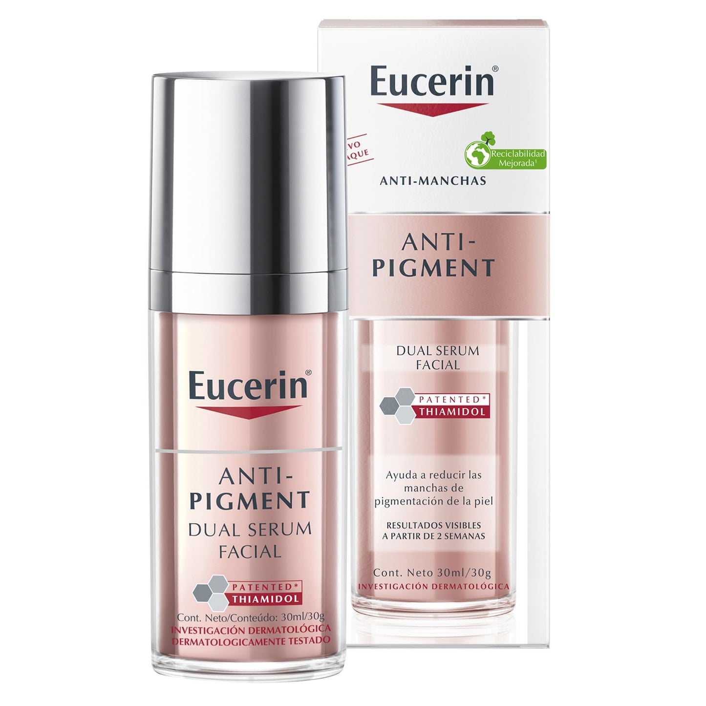 Eucerin Serum facial anti manchas Anti Pigment,30ml + Crema facial hidratante noche anti manchas Anti Pigment, 50ml + Protector solar facial anti manchas FPS 50+ Anti Pigment Sun, 50ml