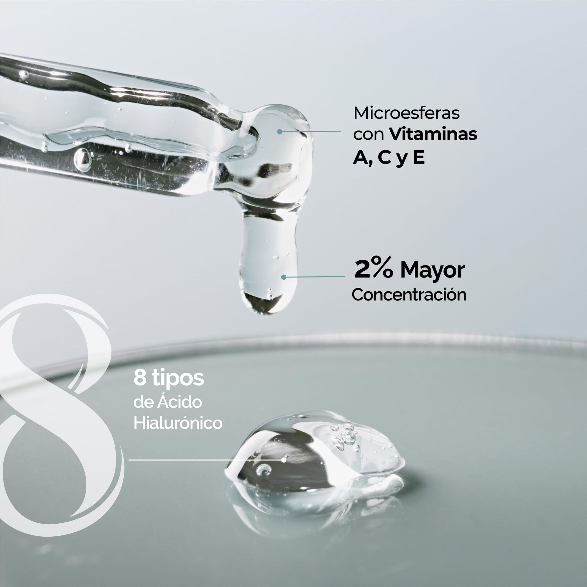 Farmapiel Sérum Ácido Hialurónico 30g | Suero Rejuvenecedor con Vitaminas A+C+E | Hidratación Profunda | Antiarrugas | Luminosidad y Reducción de Líneas de Expresión