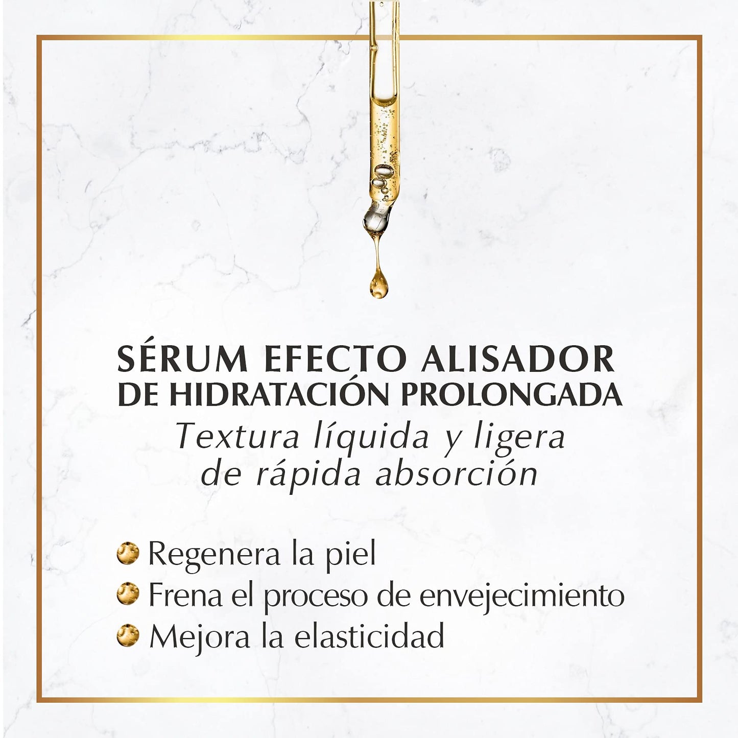 Sérum Oro Marie d'Argan, con Oro de 24K y Ácido Hialurónico, Antiedad, Antiarrugas, Hidratante, Tonifica, Todo Tipo de Piel
