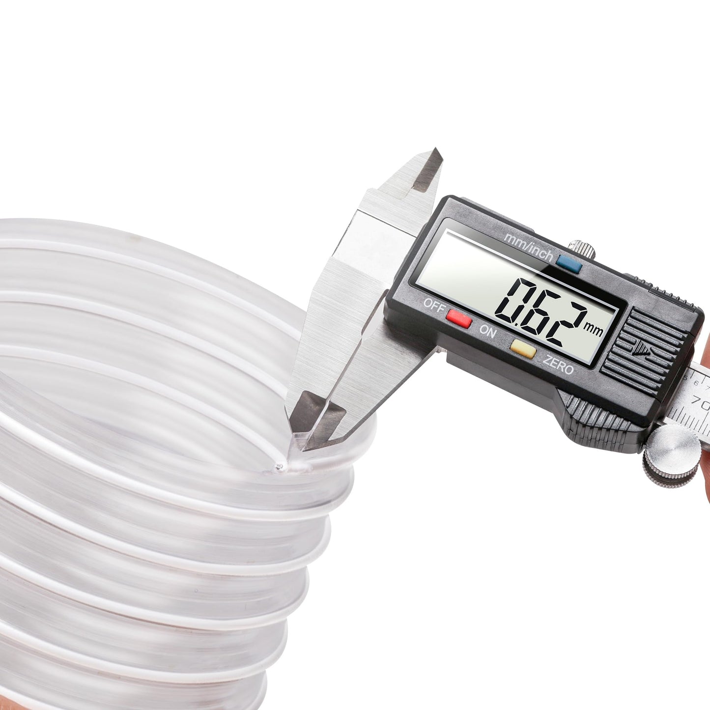 Manguera de recogida de polvo de 4 pulgadas x 10 pies, resistente a las perforaciones, de PVC transparente para recolección de humos de escombros con revestimiento de alambre reforzado con hélice,