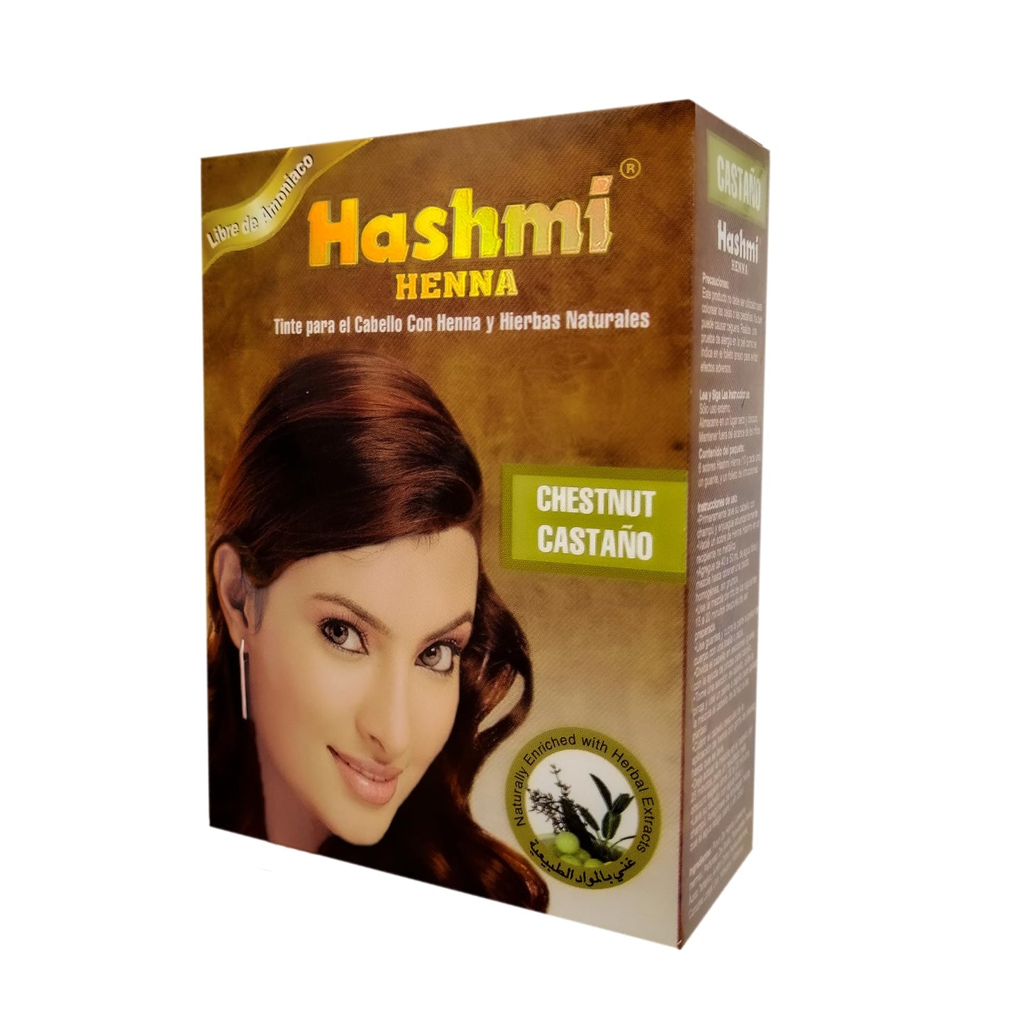 5 HENNA TINTE PARA CABELLO (CASTAÑO) HASHMI | LO MAS NATURAL | SIN MALTRATAR TU CABELLO |