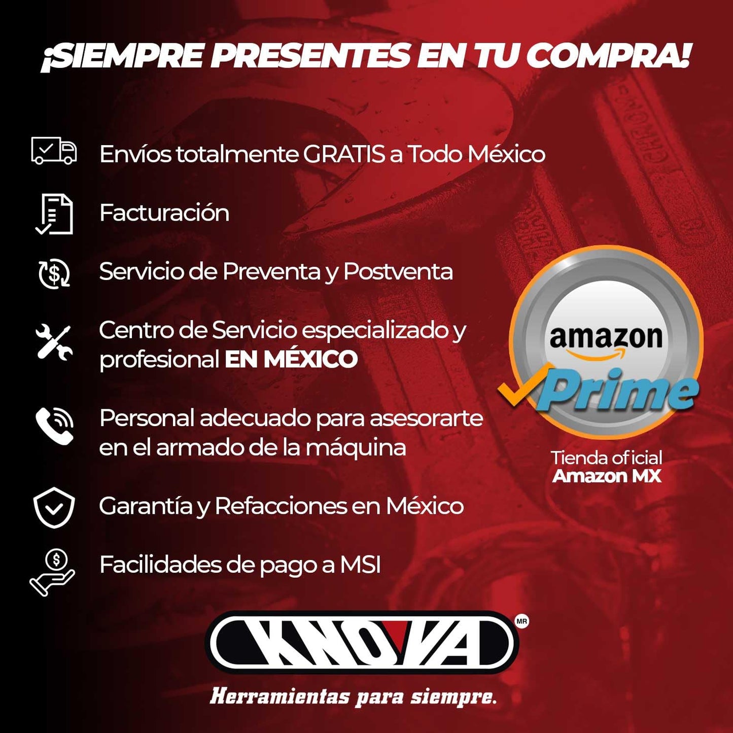 Knova Juego de Dados de Impacto profesionales Cortos Milimetricos 1/2" 12 piezas 6 puntas