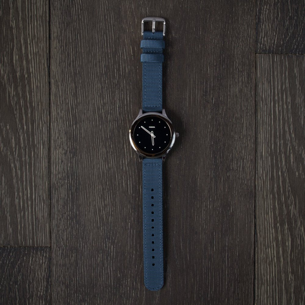 Correa de Reloj Archer Azul Marino de Nailon Premium de Liberación Rápida 18mm