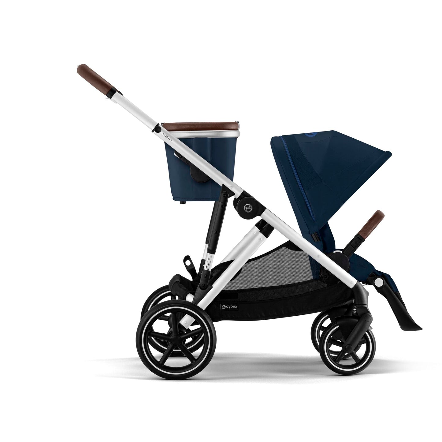CYBEX Gazelle S Carriola doble, con más de 20 configuraciones. Color Ocean Blue (Silver Frame)