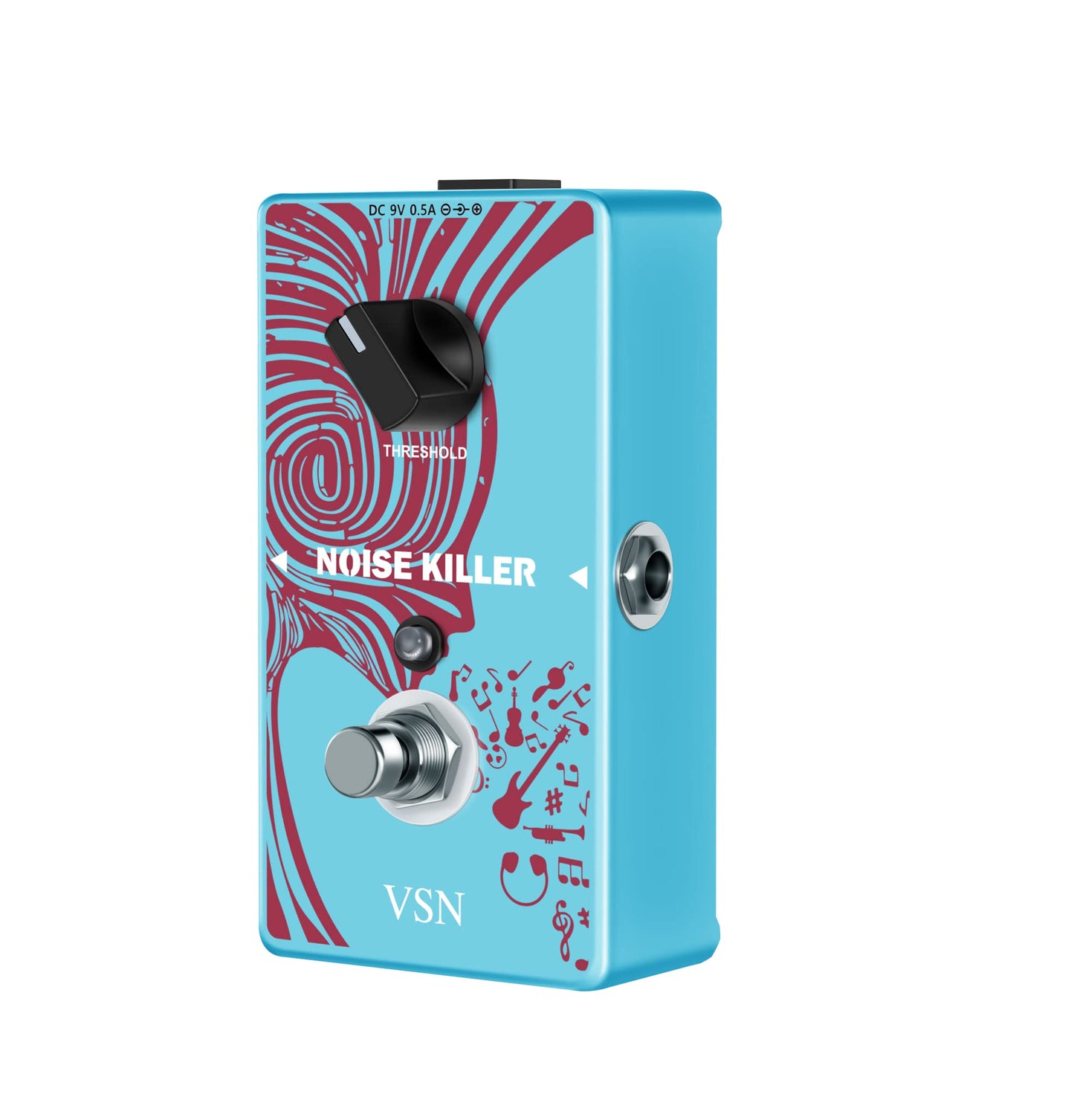 VSN Noise Gate Pedal, Noise Killer Guitar Pedal Noise Suppressor Effect for Electric Guitar and Bass True Bypass